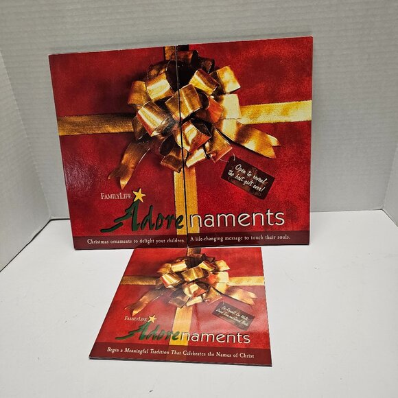 Christmas Holiday Family Life Adorenament Ornaments Story Book Jesus Advent 2001 - Picture 1 of 16